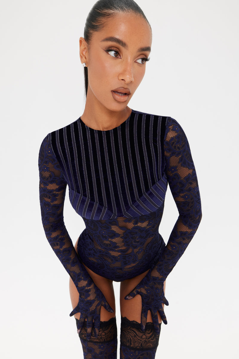 BRIELLE | Twilight Bodysuit | Designer Catsuit & Luxury Bodysuit