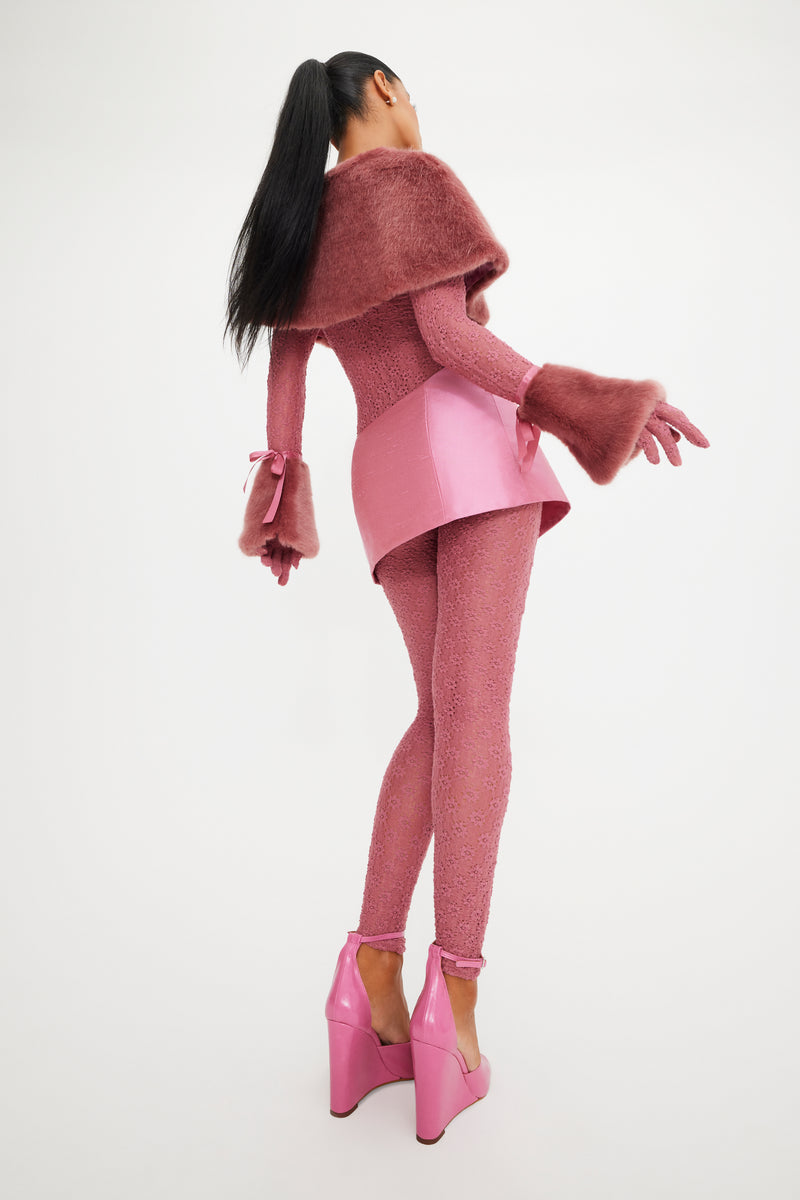 Ruffle Mini Skirt in Mistletoe Kiss main image 1