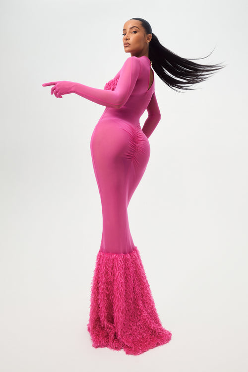 Flamingo Mermaid Dress