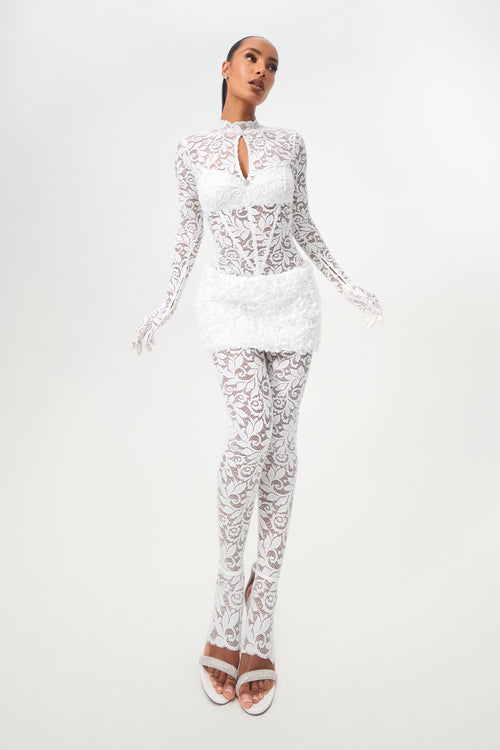 White Lotus Mini Skirt