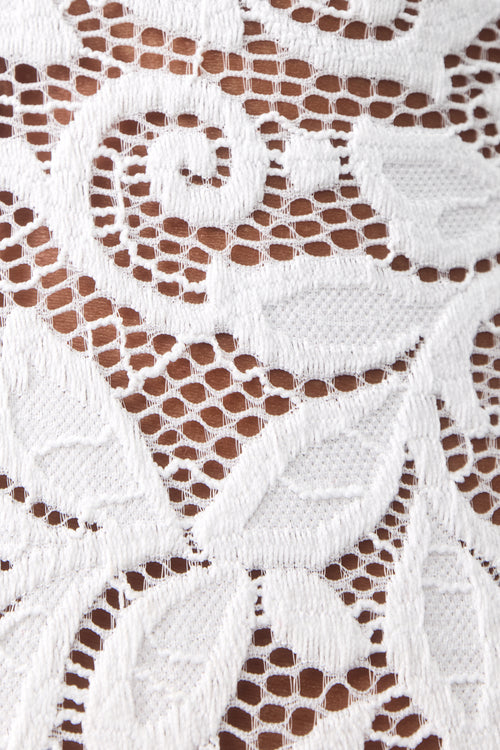 White Lotus Lace Catsuit