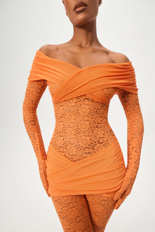 Marigold Lace Catsuit