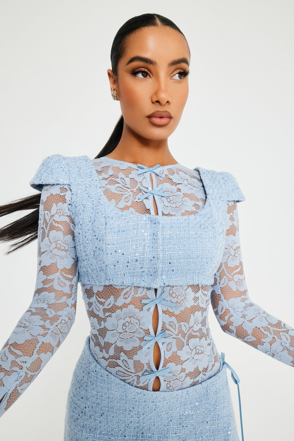 Turquoise Full lace Catsuit – BRIELLE