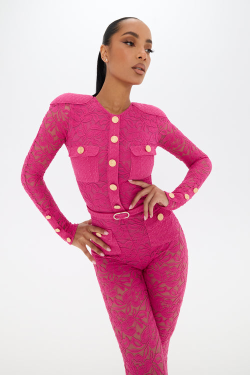 Monaco Pink Catsuit