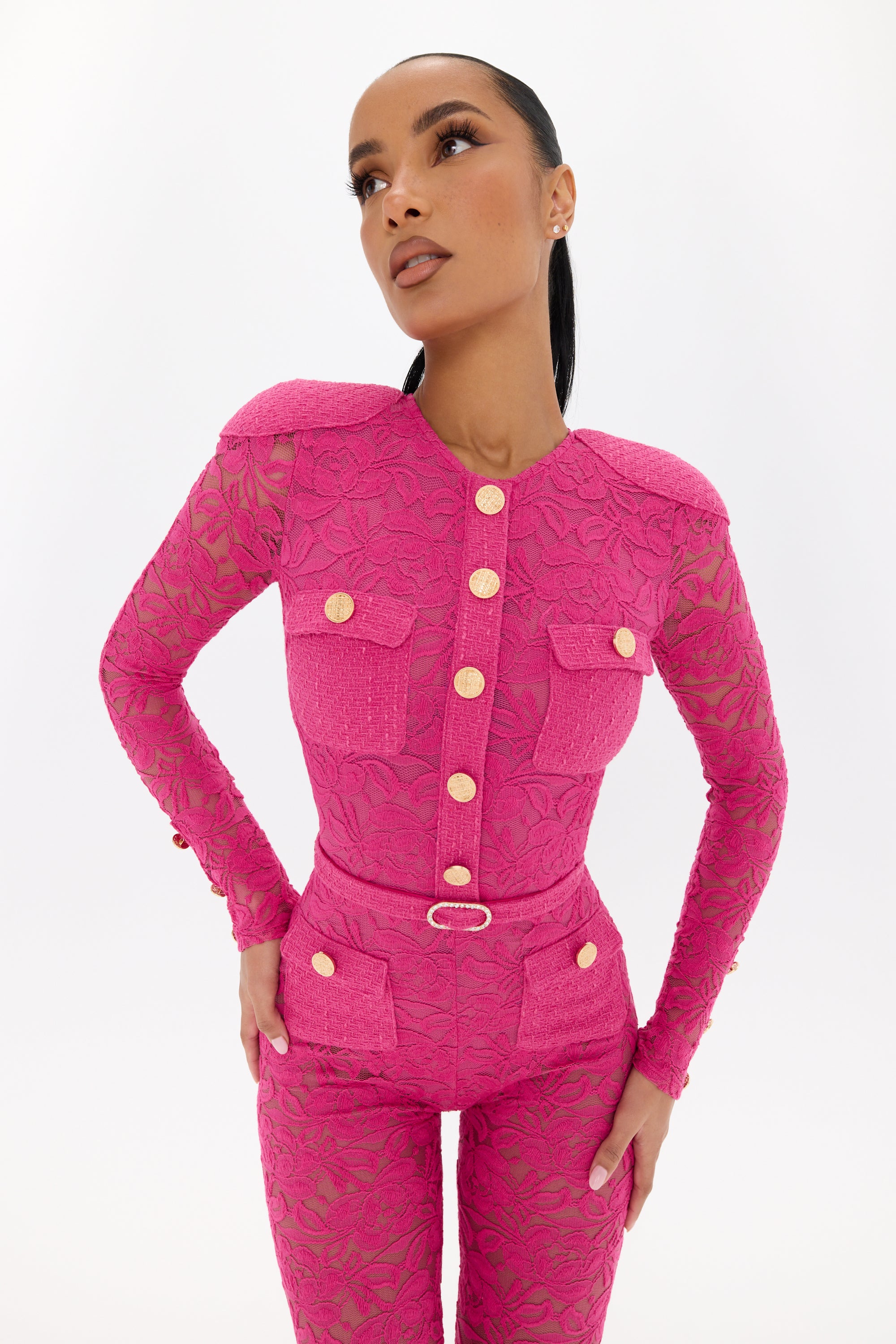 Monaco Pink Catsuit