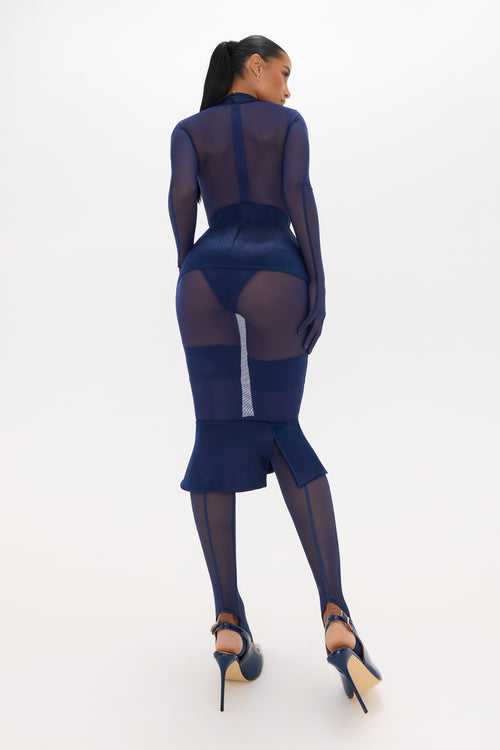 Eau De Nuit Midi Skirt