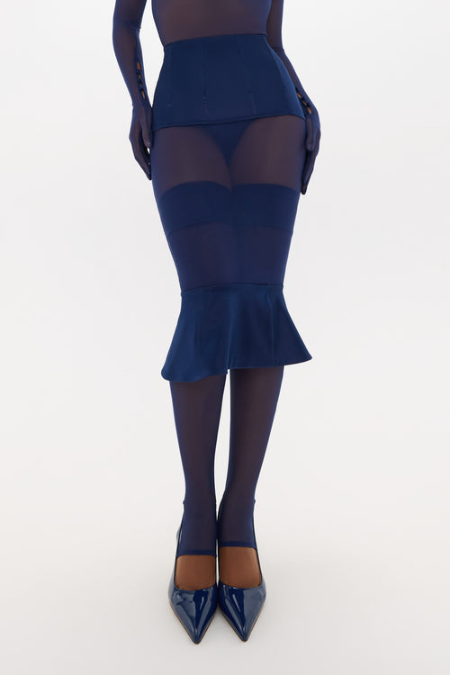 Eau De Nuit Midi Skirt