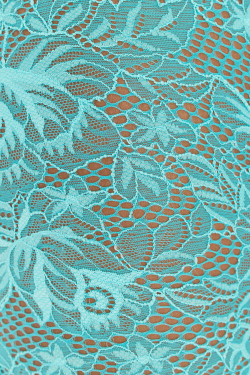 Turquoise Lace Catsuit