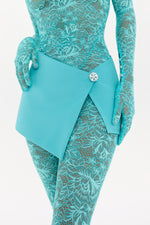Turquoise Mini Skirt