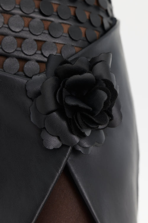 Black Crow Mini Skirt 