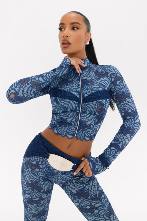 Blue Saddle Top