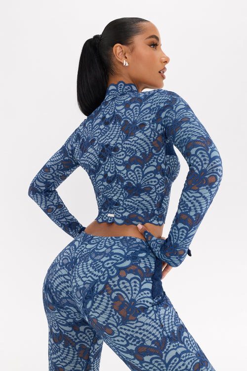 Blue Saddle Top
