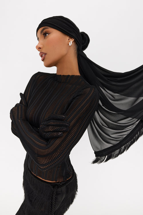 Aztec Veil Cap Scarf