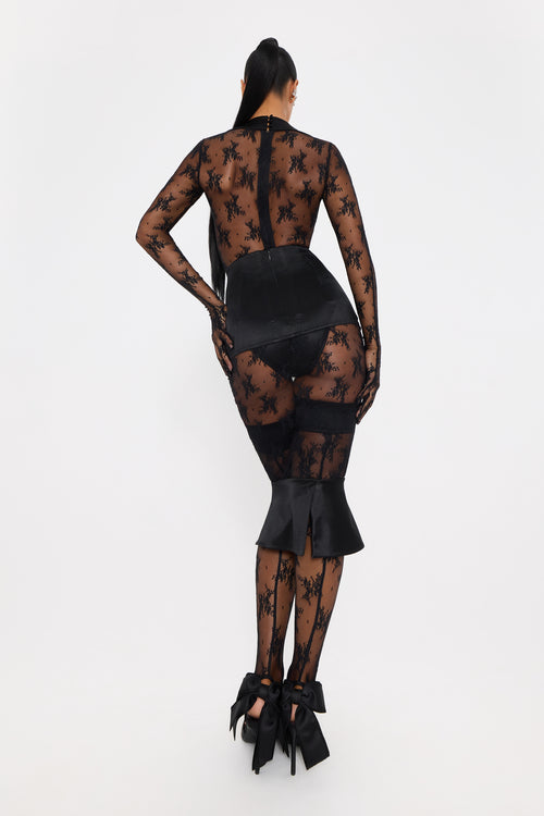 Majesty Lace Midi Skirt