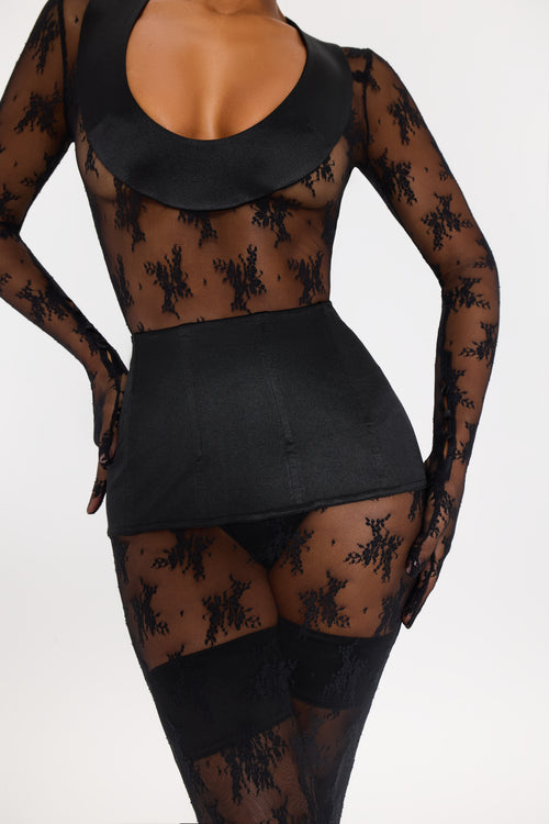 Majesty Lace Midi Skirt